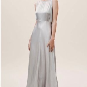 BHLDN Alexandria dress color: ghost fog